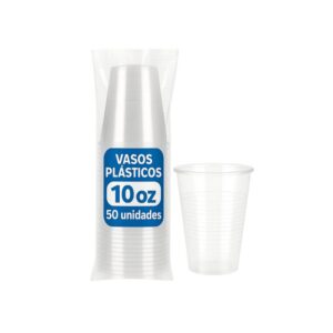 Vaso Transparente 10 oz (50 unidades)