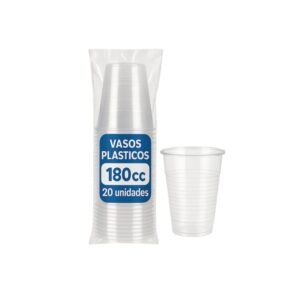 Vaso Transparente 180 cc (20 unidades)